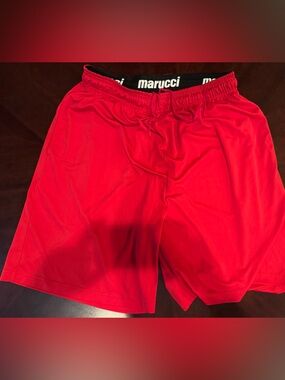 Marucci Red Athletic Shorts
